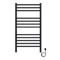 Полотенцесушитель электрический AZARIO ANCONA 500/1000 квадрат, 12 секций, диммер справа, черный (AZ71850B) AZ71850B
