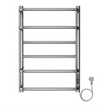 Полотенцесушитель электрический AZARIO MILAN 400/600 6 секций, диммер справа, хром (AZ90846) AZ90846