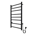 Полотенцесушитель электрический AZARIO PARMA 500/800 8 секций, диммер справа, черный (AZ10858B) AZ10858B