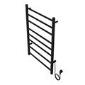 Полотенцесушитель электрический AZARIO PARMA 500/800 8 секций, диммер справа, черный (AZ10858B) AZ10858B