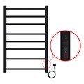 Полотенцесушитель электрический AZARIO PARMA 500/800 8 секций, диммер справа, черный (AZ10858B) AZ10858B