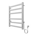 Полотенцесушитель электрический AZARIO PALERMO 500/600 квадрат, 6 секций, диммер справа, белый (AZ83856W) AZ83856W