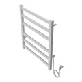 Полотенцесушитель электрический AZARIO PALERMO 500/600 квадрат, 6 секций, диммер справа, белый (AZ83856W) AZ83856W