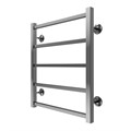 Полотенцесушитель водяной AZARIO ANCONA 500/600 квадрат, 5 секций, нижнее/диагональное подключение, 1/2", хром (AZ75556) AZ75556