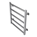 Полотенцесушитель водяной AZARIO ANCONA 500/600 квадрат, 5 секций, нижнее/диагональное подключение, 1/2", хром (AZ75556) AZ75556