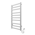 Полотенцесушитель электрический AZARIO PALERMO 500/1000 квадрат, 10 секций, диммер справа, белый (AZ83850W) AZ83850W