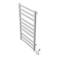 Полотенцесушитель электрический AZARIO PALERMO 500/1000 квадрат, 10 секций, диммер справа, белый (AZ83850W) AZ83850W