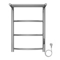 Полотенцесушитель электрический AZARIO VERONA 400/600 3 секции, с полкой, диммер справа, хром (AZ04846P) AZ04846P