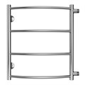 Полотенцесушитель водяной AZARIO VERONA 500/600 4 секции, боковое подключение, 1", хром (AZ04556) AZ04556