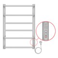 Полотенцесушитель MILAN 400/600 электрический БЕЛЫЙ R 6 пер.  AZARIO AZ90846W