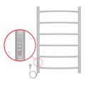 Полотенцесушитель электрический AZARIO VERONA 500/800 6 секций, диммер слева, белый (AZ04758W) AZ04758W