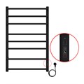 Полотенцесушитель электрический AZARIO MILAN 500/800 8 секций, диммер справа, черный (AZ90858B) AZ90858B