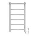 Полотенцесушитель электрический AZARIO VERONA 400/800 5 секций, с полкой, диммер справа, белый (AZ04848PW) AZ04848PW