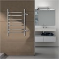 Полотенцесушитель водяной AZARIO RAVENNA 500/800 7 секций, боковое подключение, 1", хром (AZ07558) AZ07558