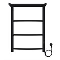 Полотенцесушитель электрический AZARIO VERONA 400/600 3 секции, с полкой, диммер справа, черный (AZ04846PB) AZ04846PB