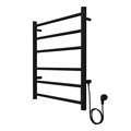 Полотенцесушитель электрический AZARIO PARMA 500/600 6 секций, диммер справа, черный (AZ10856B) AZ10856B