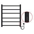 Полотенцесушитель электрический AZARIO PARMA 500/600 6 секций, диммер справа, черный (AZ10856B) AZ10856B
