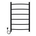 Полотенцесушитель электрический AZARIO VERONA 500/800 6 секций, диммер слева, черный (AZ04758B) AZ04758B