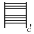 Полотенцесушитель электрический AZARIO ANCONA 500/600 квадрат, 7 секций, диммер справа, черный (AZ71856B) AZ71856B