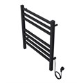 Полотенцесушитель электрический AZARIO ANCONA 500/600 квадрат, 7 секций, диммер справа, черный (AZ71856B) AZ71856B