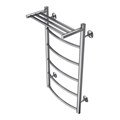 Полотенцесушитель водяной AZARIO VERONA 400/800 с полкой, 5 секций, нижнее/диагональное подключение, 1/2", хром (AZ04148P) AZ04148P