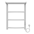 Полотенцесушитель электрический AZARIO VERONA 400/600 3 секции, с полкой, диммер справа, белый (AZ04846PW) AZ04846PW