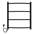 Полотенцесушитель электрический AZARIO VERONA 500/600 4 секции, диммер слева, черный (AZ04756B) AZ04756B