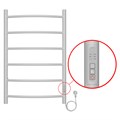 Полотенцесушитель электрический AZARIO VERONA 500/800 6 секций, диммер справа, белый (AZ04858W) AZ04858W