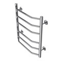 Полотенцесушитель водяной AZARIO RAVENNA 500/600 6 секций, нижнее/диагональное подключение, 1/2", хром (AZ07156) AZ07156