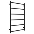 Полотенцесушитель электрический ДВИН J neo 80/50 1"-1/2" К диммер Чёрный матовый (4657763750640) 4657763750640