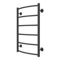 Полотенцесушитель водяной AZARIO VERONA 500/800 6 секций, нижнее/диагональное подключение, 1/2", графит (AZ83875G) AZ83875G