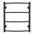 Полотенцесушитель водяной AZARIO VERONA 500/600 4 секции, нижнее/диагональное подключение, 1/2", графит (AZ83913G) AZ83913G