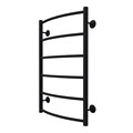 Полотенцесушитель водяной AZARIO VERONA 500/800 6 секций, нижнее/диагональное подключение, 1/2", черный (AZ83874B) AZ83874B