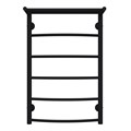 Полотенцесушитель водяной AZARIO VERONA 500/800 с полкой, 5 секций, нижнее/диагональное подключение, 1/2", черный (AZ83863PB) AZ83863PB