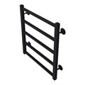 Полотенцесушитель водяной AZARIO ANCONA 500/600 квадрат, 5 секций, нижнее/диагональное подключение, 1/2", черный (AZ83877B) AZ83877B