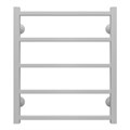 Полотенцесушитель водяной AZARIO ANCONA 500/600 квадрат, 5 секций, нижнее/диагональное подключение, 1/2", белый (AZ83876W) AZ83876W