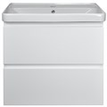 Комплект Azario тумба Мила 80 810х470х670 подвесная с раковиной Monte tx 80 белый матовый (CS00080142) CS00080142