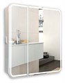 Зеркало-шкаф AZARIO Alliance 805х198х800 LED - подсветка, сенсорный выключатель, белый (LED-00002516) LED-00002516
