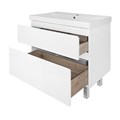 Комплект Тумба Мила 80Н 815х470х870 напольная, с раковиной Tempo 80 (CS00091366) CS00091366