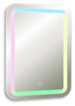 Зеркало AZARIO Мальта RGB 550*800 c подсветкой и диммером, мульти-цвет, сенсорный выключатель (LED-00002511) LED-00002511
