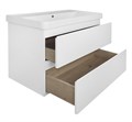 Комплект Тумба Azario Мила 900 910х470х680 подвесная, с раковиной Monte 900, белый (CS00089920) CS00089920