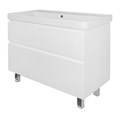 Комплект Тумба Azario Мила 90 Н 910х470х860 напольная, с раковиной Monte 900, белый (CS00089953) CS00089953