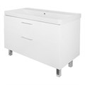 Комплект Тумба Azario Ника 100 Н 1000х475х860 напольная, с раковиной Monte 100, белый глянцевый (CS00089955) CS00089955