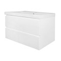 Комплект Тумба Azario Мила 80 815х470х680 подвесная, с раковиной Tempo 80, белый матовый (CS00091365) CS00091365