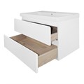 Комплект Тумба Azario Мила 80 815х470х680 подвесная, с раковиной Tempo 80, белый матовый (CS00091365) CS00091365