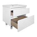 Комплект Тумба Azario Мила 70Н 720х475х860 напольная, с раковиной Tempo 70, белый матовый (CS00092800) CS00092800