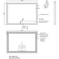 Зеркало AZARIO Havana 1000х700 с подсветкой, сенсорный выключатель с функцией диммера, алюминиевая рамка (AZ-Z-080-1CS) AZ-Z-080-1CS