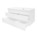 Комплект Azario Тумба Эстима 100/2 995х447х555 подвесная, с раковиной Астория 100, белый глянцевый (CS00094585) CS00094585