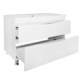 Комплект Azario Тумба Эстима 100/2Н 995х450х850 напольная, с раковиной Астория 100, белый глянцевый (CS00094590) CS00094590