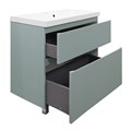 Комплект Azario Тумба Viola 80/2Н 800х450х850 напольная, с раковиной Астория 80, фисташковый (CS00097139) CS00097139